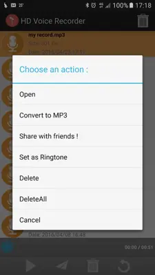 HD Voice Recorder android App screenshot 1