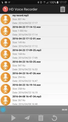 HD Voice Recorder android App screenshot 2